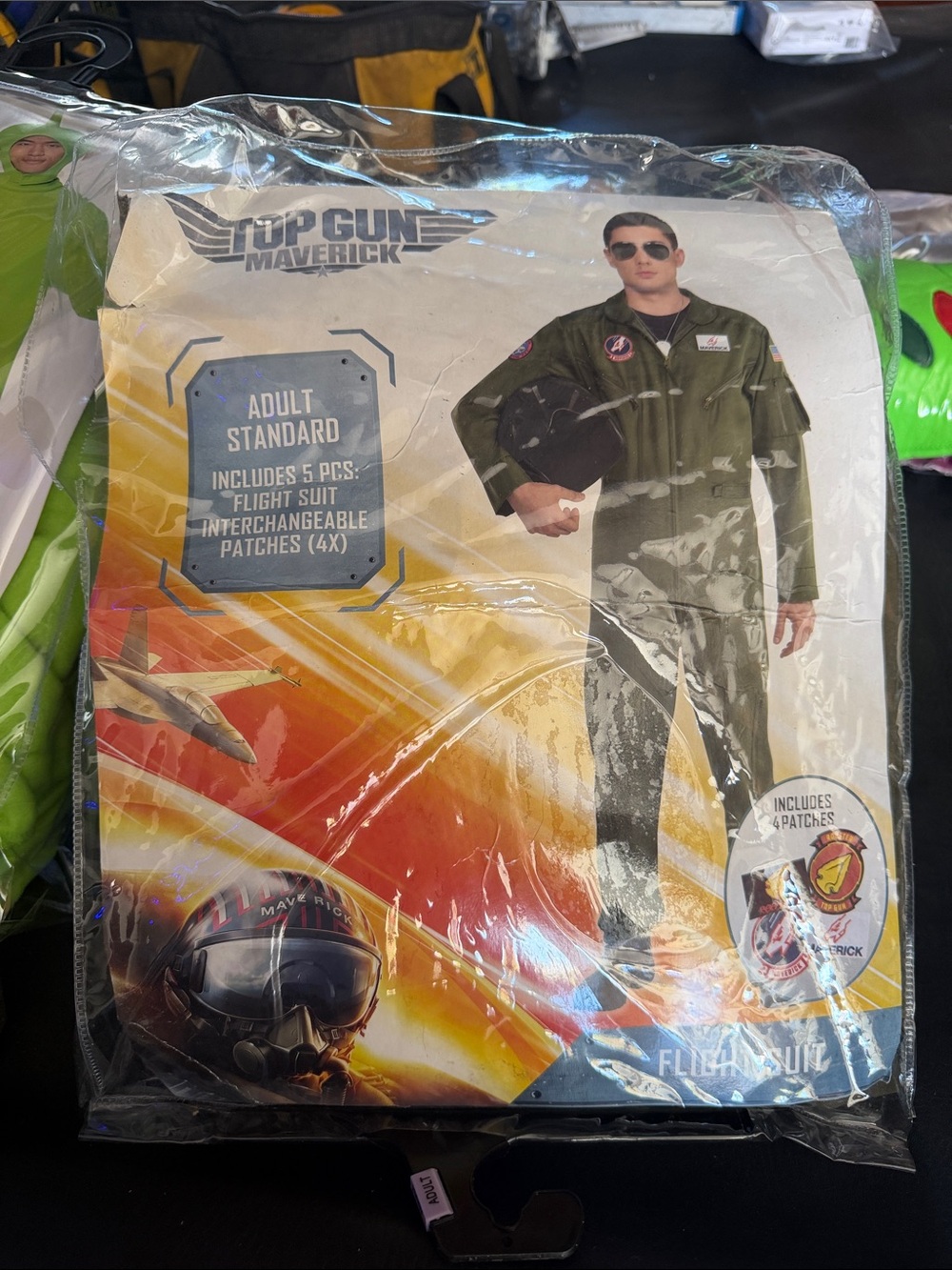 Top Gun maverick costume Olive Green Flight Suit Costume